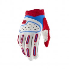 100%, AIRMATIC 2 Handskar Red/White/Blue, VUXEN, M, VIT RÖD BLÅ