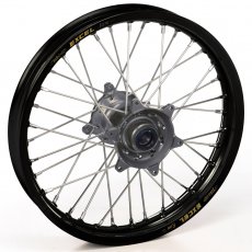 Haan Wheels, Komplett Hjul, 1,60, 21", FRAM, SVART GRÅ, Kawasaki 19-26 KX450, 24-26 KX450X, 21-26 KX250, 24-26 KX250X