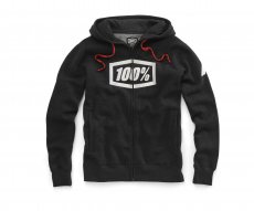 100%, SYNDICATE Zip Hooded Sweatshirt, VUXEN, S, SVART