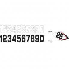 Why Stickers, Siffror Stora 10st, 20*11cm Svart 4