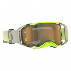 Scott Goggle Prospect 2.0 AMP chrome - kaki green/neon yellow / gold chrome works
