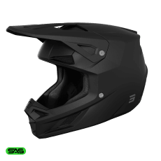 Shot, HJÄLM SPEED KID SOLID BLACK MATT, BARN, S
