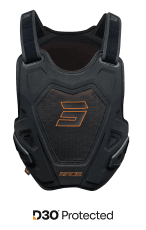 Shot, BRÖSTSKYDD RACE EVO D3O, VUXEN, XL XXL, SVART