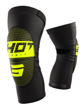 Shot, KNÄSKYDD AIRLIGHT KID BLACK NEON YELLOW, BARN, L XL