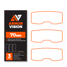 Armor Vision 70mm 2ND Generation High Performance Protective Film Pack Of 3