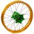 Haan Wheels, Komplett Hjul, 2,15, 18", BAK, GULD GRÖN, Kawasaki 19-26 KX450, 06-18 KX450F, 24-26 KX450X, 03-08 KX250, 19-26 KX25