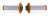Progrip, 708 Dual Density Full Diamond LOCK ON GRIPS, ORANGE GRÅ