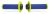 Progrip, 708 Dual Density Full Diamond LOCK ON GRIPS, NEON BLÅ GUL