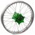 Haan Wheels, Komplett Hjul, 2,15, 19", BAK, SILVER GRÖN, Kawasaki 19-26 KX450, 06-18 KX450F, 24-26 KX450X, 03-08 KX250, 19-26 KX