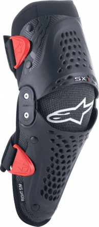 Alpinestars SX-1 Junior knäskydd Svart/Röd