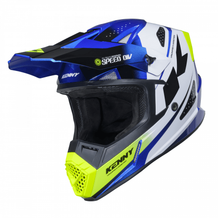 KENNY TRACK SPEED KID HELMET NEON BLUE