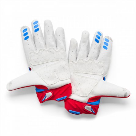 100%, AIRMATIC 2 Handskar Red/White/Blue, VUXEN, M, VIT RÖD BLÅ