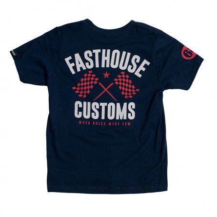Fasthouse, Youth 68 Trick Tee, Midnight, BARN, L