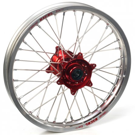 Haan Wheels, Komplett Hjul, 2,15, 19", BAK, SILVER RÖD, KTM 16-23 450 EXC-F, 13-22 450 SX-F, 18-22 250 EXC TPI/300 EXC TPI, 23 2