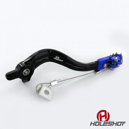 Holeshot, Bromspedal Flex Tip, SVART BLÅ, KTM 17-23 450 EXC-F, 16-22 450 SX-F, 18-22 250 EXC TPI/300 EXC TPI, 23 250 EXC/150 EXC