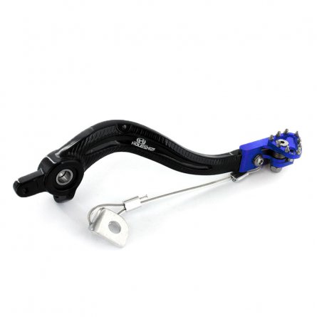 Holeshot, Bromspedal Flex Tip, SVART BLÅ, KTM 17-23 450 EXC-F, 16-22 450 SX-F, 18-22 250 EXC TPI/300 EXC TPI, 23 250 EXC/150 EXC