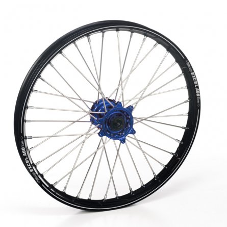 Haan Wheels, Komplett Hjul A60, 1,60, 21", FRAM, SVART BLÅ, KTM 16-26 450 EXC-F, 15-26 450 SX-F, 18-22 250 EXC TPI/300 EXC TPI, 