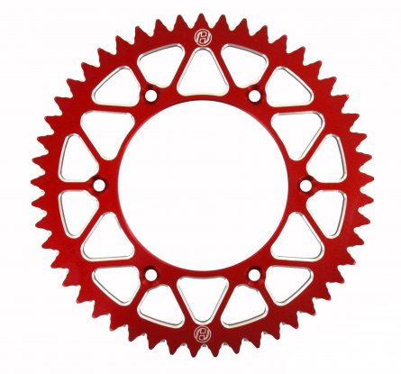 Holeshot, Bakdrev Alu, 520, 49, RÖD, Honda 02-25 CRF450R, 26 CRF450R, 05-18 CRF450X, 78-07 CR250R, 04-26 CRF250R, 04-19 CRF250X,