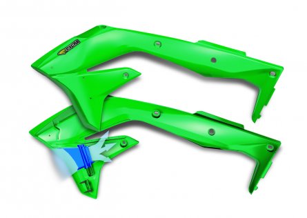 Cycra, Kylarvingar Intake Powerflow, GRÖN, Kawasaki 16-18 KX450F