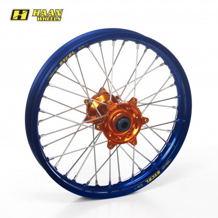 Haan Wheels, Komplett Hjul, 2,15, 19", BAK, BLÅ ORANGE, KTM 16-23 450 EXC-F, 13-22 450 SX-F, 18-22 250 EXC TPI/300 EXC TPI, 23 2