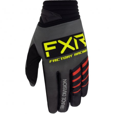 FXR Prime MX Glove - Grey/Black/Hivis 