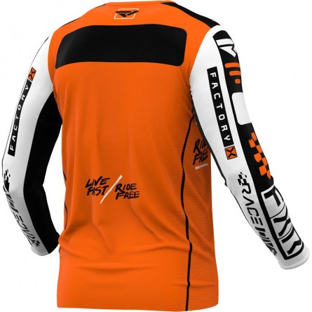 FXR Yth Podium Mx Jersey - Orange/White