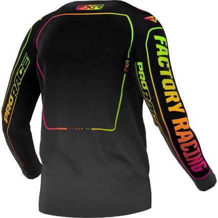 FXR Clutch Mx Jersey - Black/Sherbert 