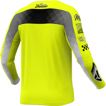 FXR Yth Podium MX Jersey - HiVis/Black/Grey