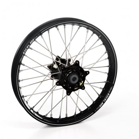 Haan Wheels, Komplett Hjul A60, 2,15, 19", BAK, SVART, Kawasaki 19-26 KX450, 06-18 KX450F, 24-26 KX450X, 03-08 KX250, 19-26 KX25