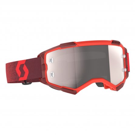 SCO Goggle Fury - Red/silver chrome works