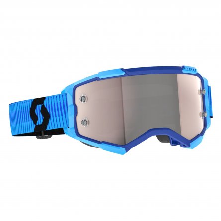 SCO Goggle Fury - Blue/black/silver chrome works