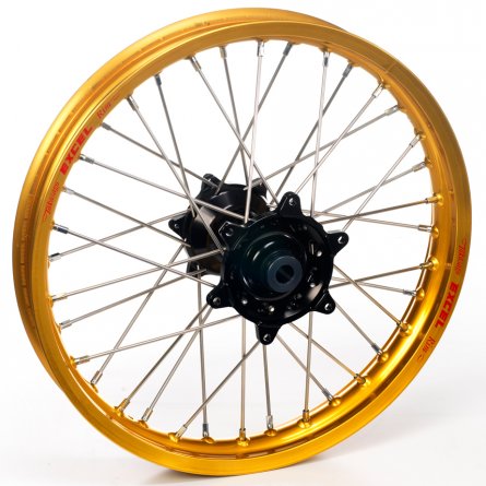 Haan Wheels, Komplett Hjul, 1,85, 16", BAK, SVART GULD, KTM 25-26 85 SX, Husqvarna 25-26 TC 85