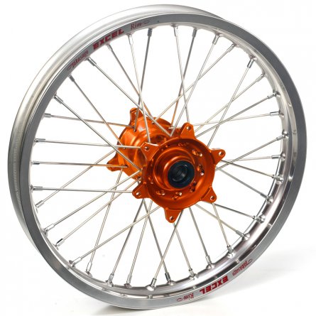 Haan Wheels, Komplett Hjul, 1,60, 21", FRAM, SILVER ORANGE, KTM 03-15 450 EXC-F, 03-14 450 SX-F, 03-15 250 EXC/250 EXC-F, 03-14 