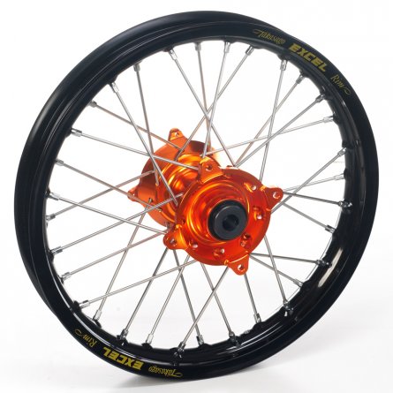 Haan Wheels, Komplett Hjul, 2,15, 18", BAK, SVART ORANGE, KTM 03-23 450 EXC-F, 05 450 SMR, 07-14 450 SMR, 03-16 450 SX-F, 95-17 