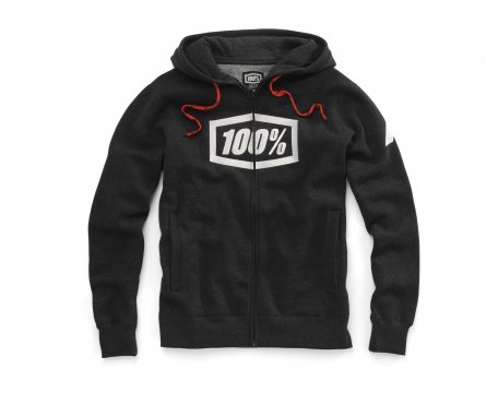 100%, SYNDICATE Zip Hooded Sweatshirt, VUXEN, M, SVART