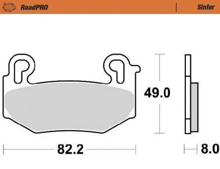 Moto-Master, Bromsbelägg RoadPRO Sinter, FRAM, BMW 23-25 R 1300 GS