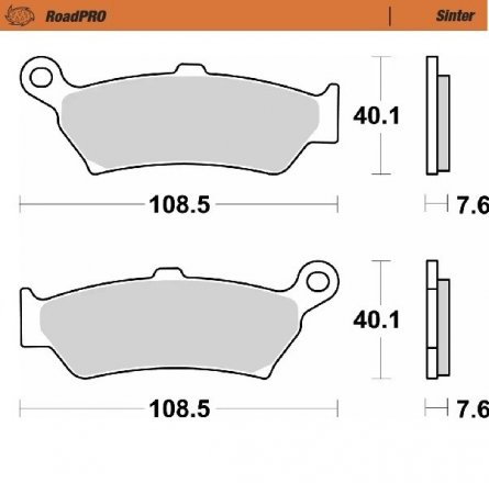 Moto-Master, Bromsbelägg RoadPRO Sinter, BAK, BMW 23-25 R 1300 GS