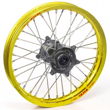 Haan Wheels, Komplett Hjul, 1,85, 16", BAK, GUL GRÅ, Suzuki 02-25 RM85, 97-01 RM80