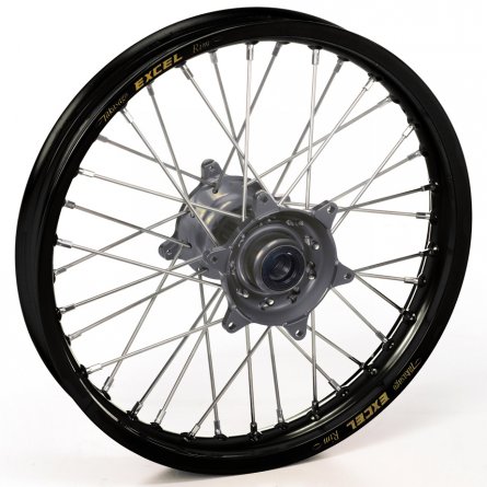 Haan Wheels, Komplett Hjul SM, 3,50, 17", FRAM, SVART GRÅ, Suzuki 05-25 RM-Z450, 07-25 RM-Z250