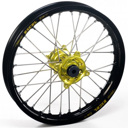 Haan Wheels, Komplett Hjul, 1,60, 21", FRAM, SVART GUL, Suzuki 05-25 RM-Z450, 07-25 RM-Z250