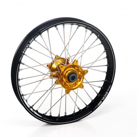 Haan Wheels, Komplett Hjul A60, 2,15, 19", BAK, SVART GULD, KTM 23-26 450 SX-F, 23-26 250 SX/250 SX-F, 23-26 350 SX-F, 23-26 125