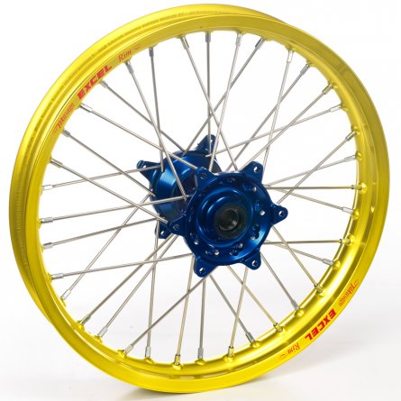 Haan Wheels, Komplett Hjul, 2,15, 19", BAK, GUL BLÅ, Suzuki 05-25 RM-Z450, 07-25 RM-Z250