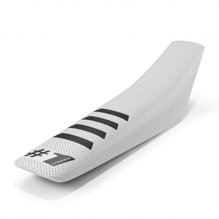 Onegripper Sadelöverdrag - RIBBED - Vit/Svart