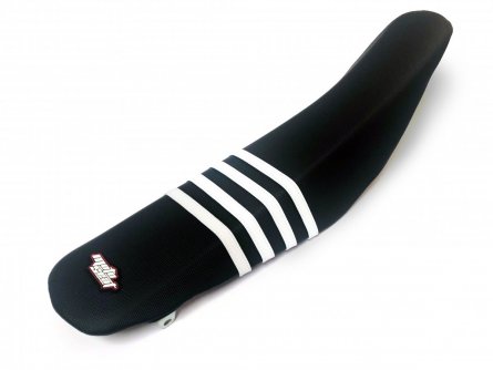 Moto Seat, Sadelöverdrag Stripes, SVART VIT