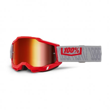 100%, ACCURI 2 Glasögon Gatorback - Red Mirror Lens, VUXEN