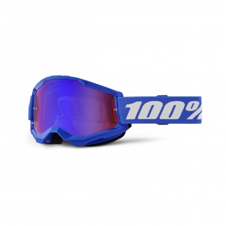 100%, STRATA 2 JUNIOR Glasögon Blue - Mirror Red/Blue Lens, BARN
