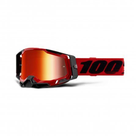 100%, RACECRAFT 2 Glasögon Red - Mirror Red Lens, VUXEN