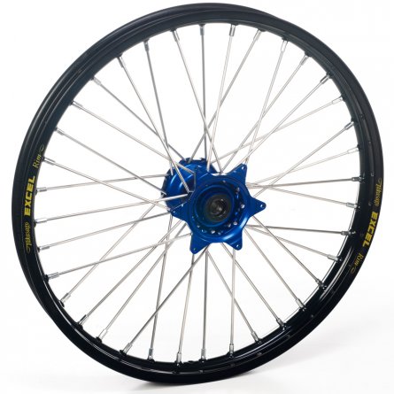Haan Wheels, Komplett Hjul SM, 5,00, 17", BAK, SVART BLÅ, Yamaha 03-20 WR450F, 03-08 YZ450F, 99-07 WR250, 17-19 WR250, 01-24 WR2
