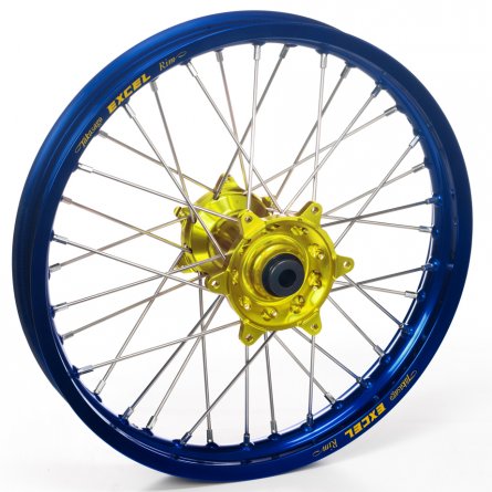 Haan Wheels, Komplett Hjul, 2,15, 19", BAK, BLÅ GUL, Yamaha 03-20 WR450F, 03-08 YZ450F, 99-07 WR250, 17-19 WR250, 01-24 WR250F, 