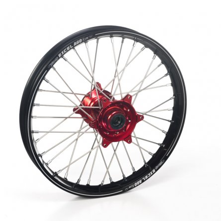 Haan Wheels, Komplett Hjul A60, 2,15, 19", BAK, SVART RÖD, KTM 16-23 450 EXC-F, 13-22 450 SX-F, 18-22 250 EXC TPI/300 EXC TPI, 2
